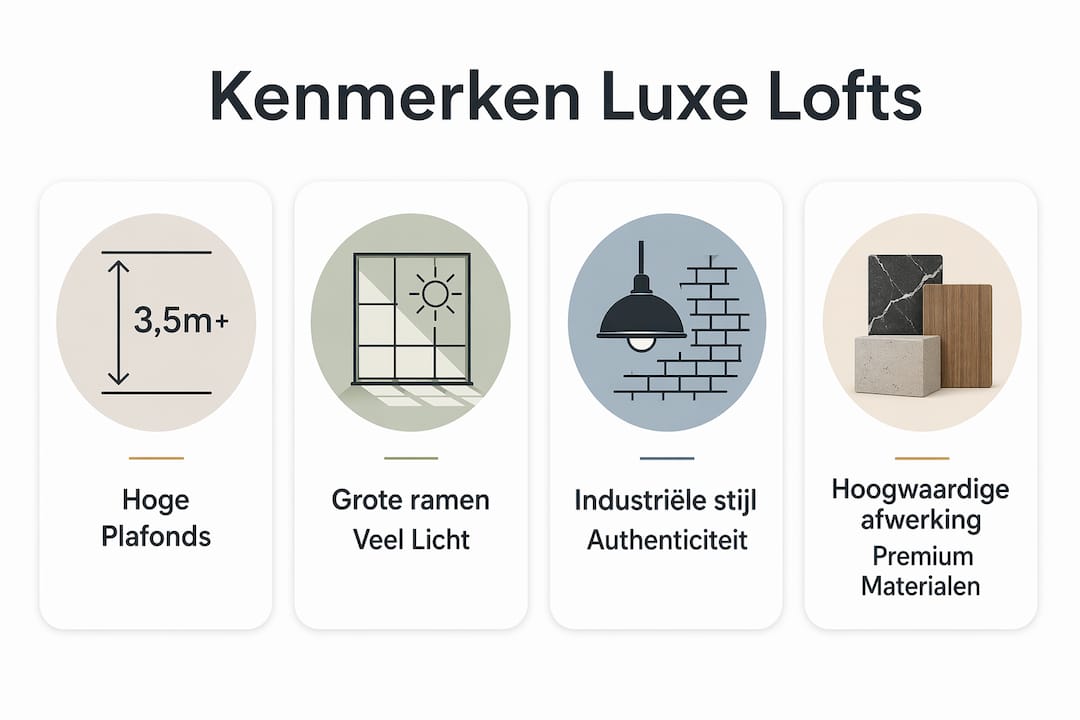 Overzicht in beeld: de opvallendste eigenschappen van exclusieve loftwoningen