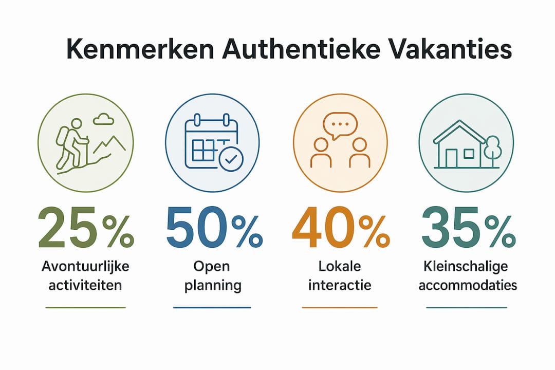 Infographic: dit zijn de kenmerken van een écht authentieke vakantie
