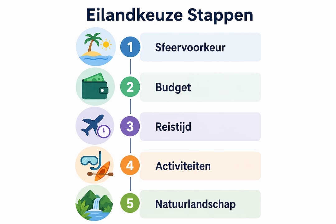 Infographic: zo kies je het perfecte eiland in een paar stappen