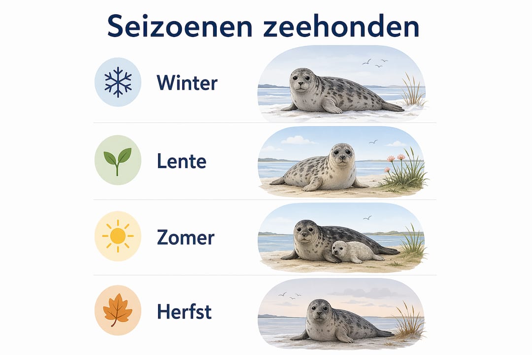 Overzicht: wanneer kun je het beste zeehonden spotten per seizoen