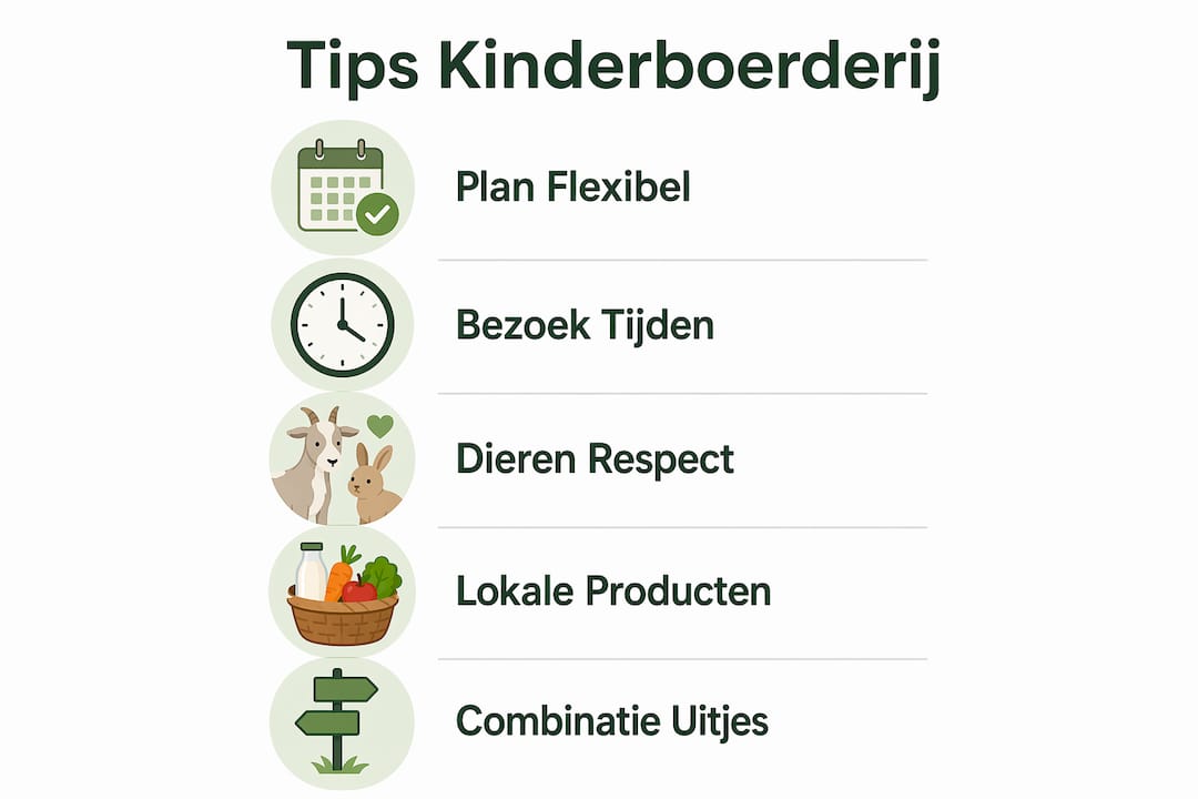 Handige infographic: zo haal je het meeste uit je bezoek aan de kinderboerderij
