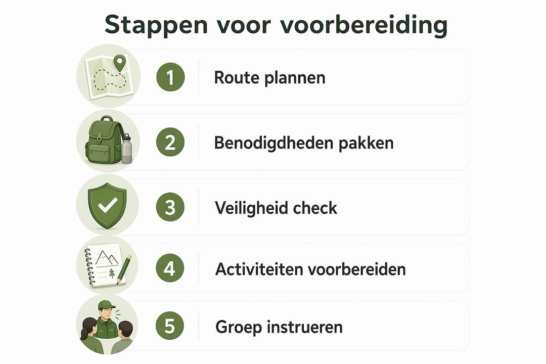 Handige infographic: zo bereid je samen met je kinderen een leuke natuurwandeling voor