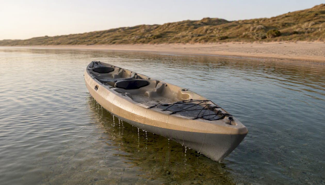 Ruime sit-on-top tweepersoonskajak met zelflozende afwateringsgaten