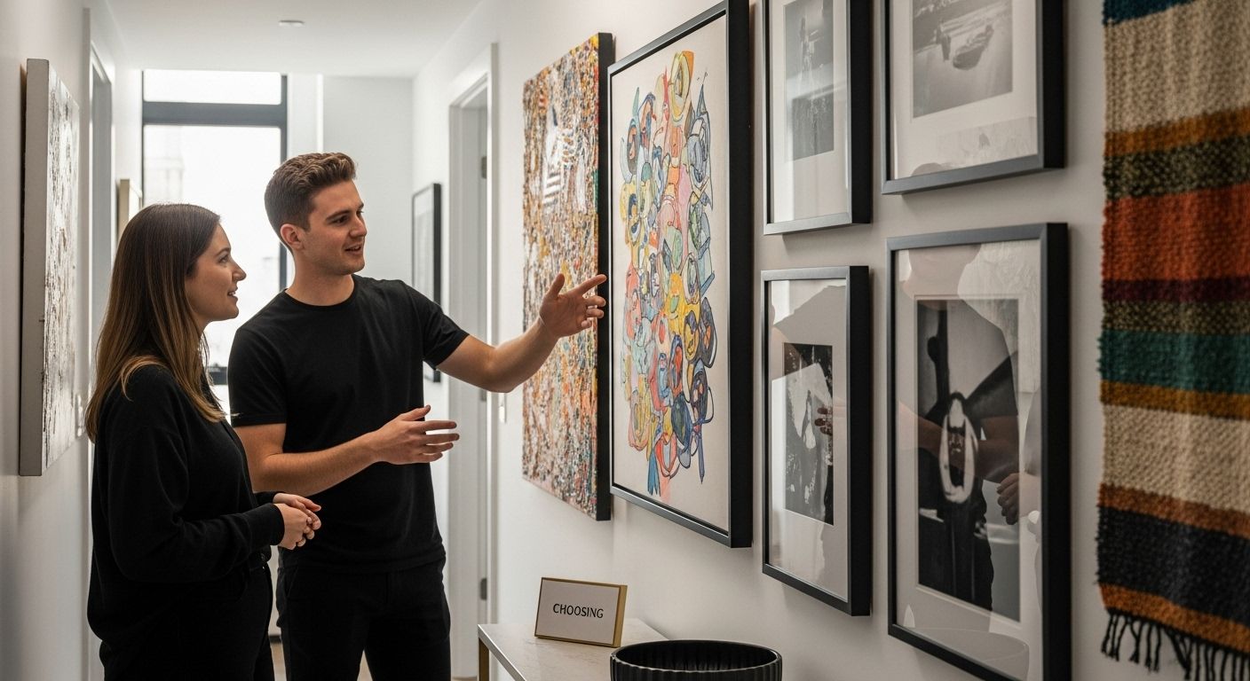 choosing wall art display