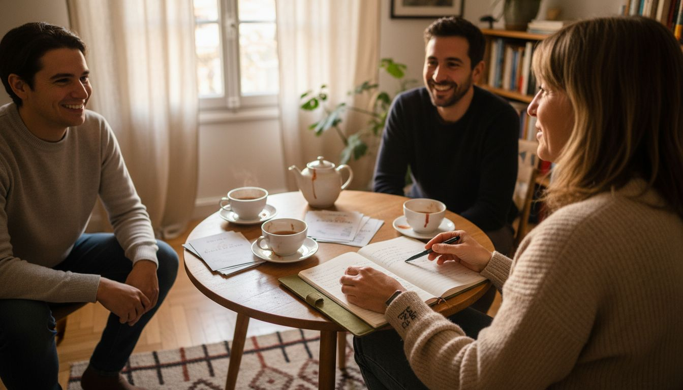 Une coach vocale fait tester ses services auprès de ses proches pour recueillir leurs avis.