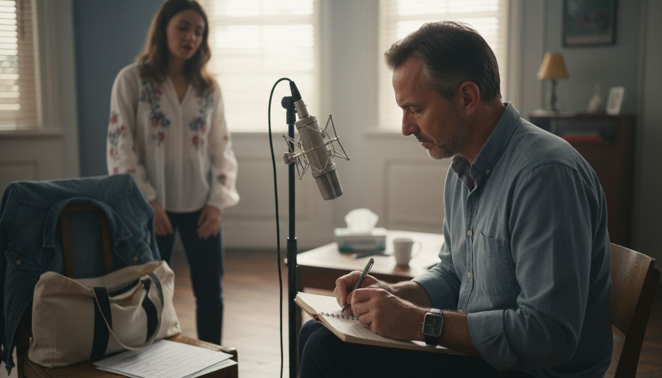 Le coach prend le temps d’écouter et de comprendre les qualités innées du chanteur.