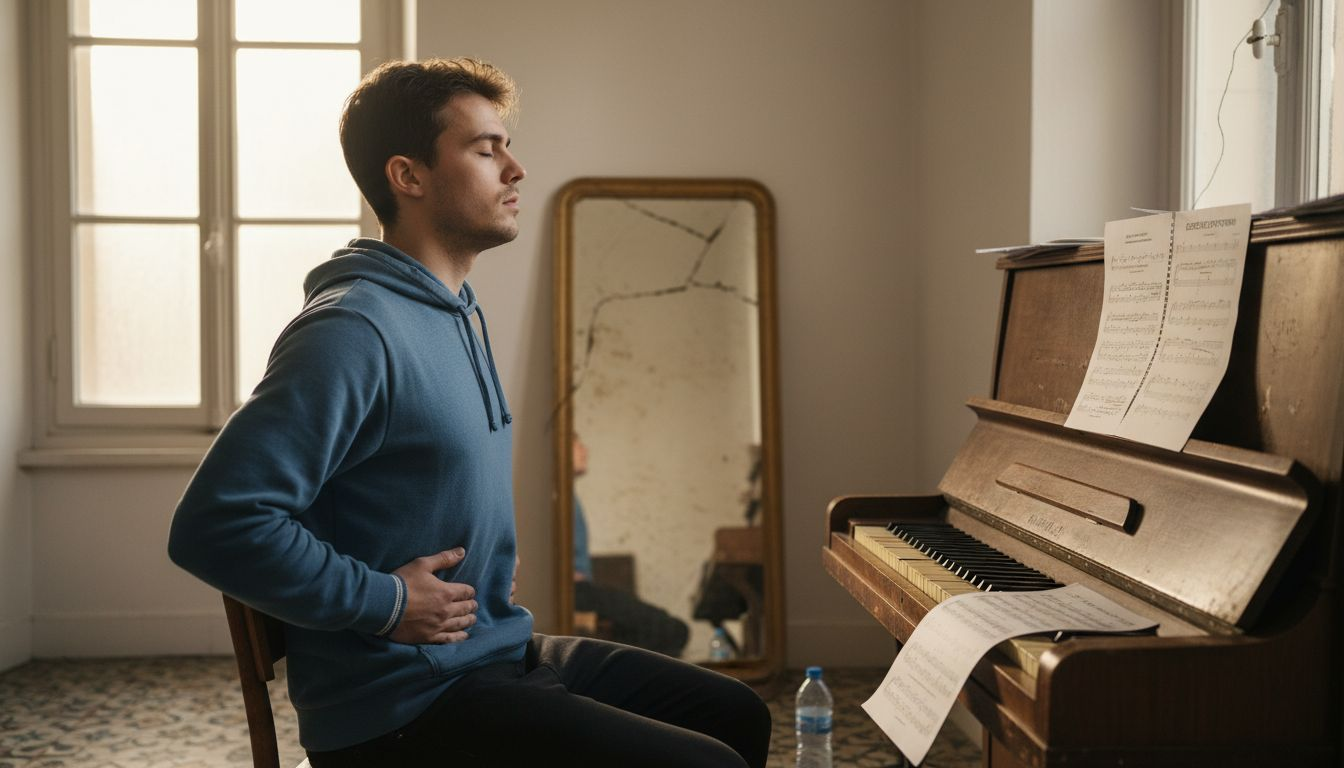 Travail du souffle abdominal en cours de chant