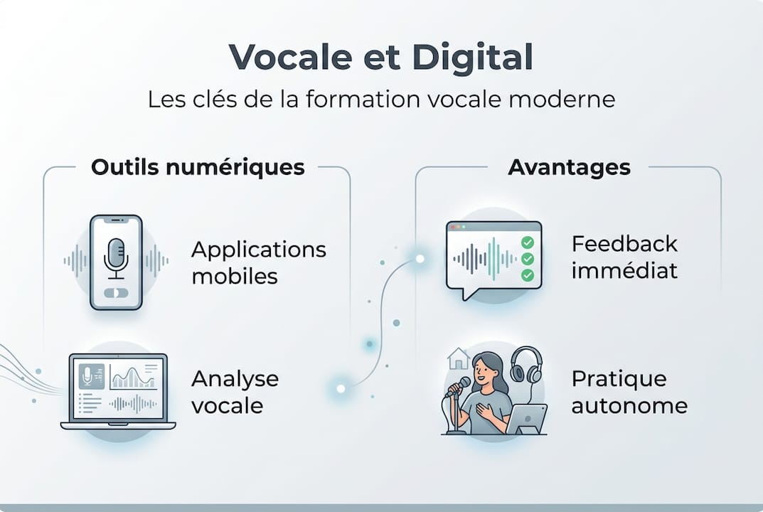 Infographie : comment le numérique révolutionne l’apprentissage du chant