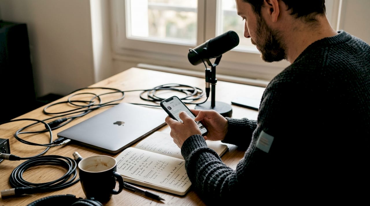 Coach vocal en pleine démarche pour renforcer sa notoriété au sein de son studio