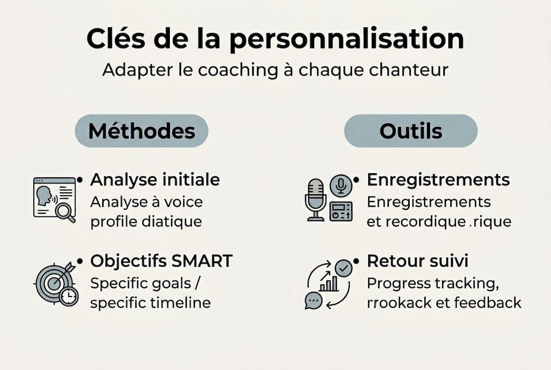 Les incontournables de la personnalisation en coaching vocal : l’infographie à ne pas manquer