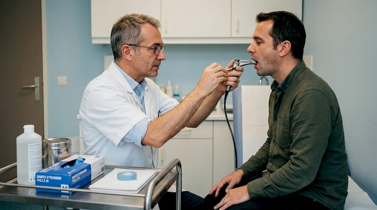 Bilan vocal réalisé à l’aide d’un laryngoscope