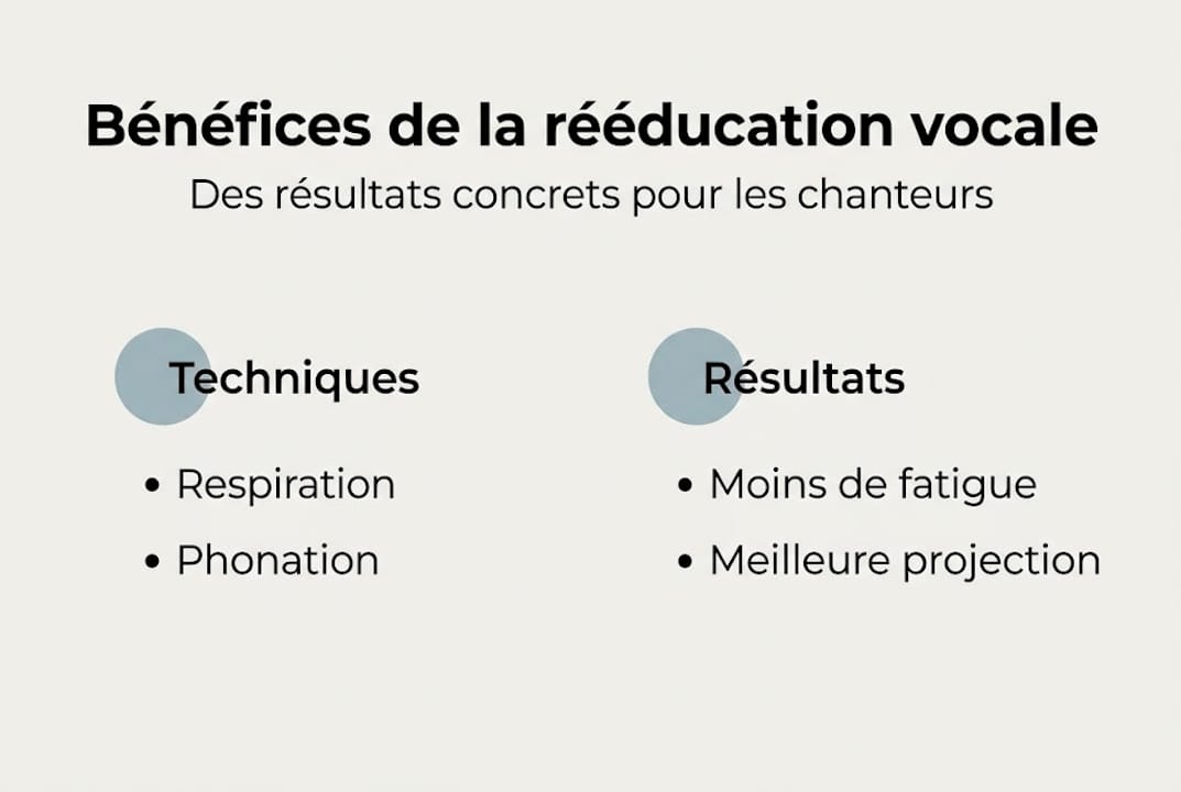 Infographie : les bienfaits et méthodes de la rééducation de la voix