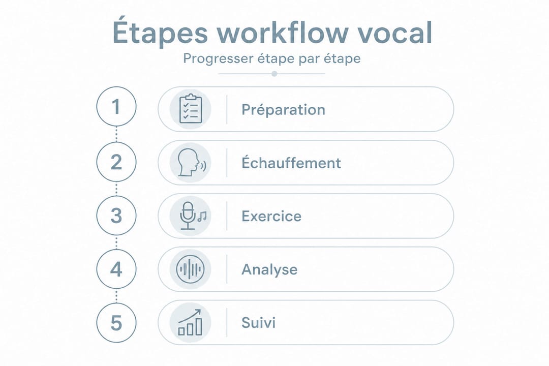 Infographie : les grandes étapes d’un accompagnement vocal sur-mesure