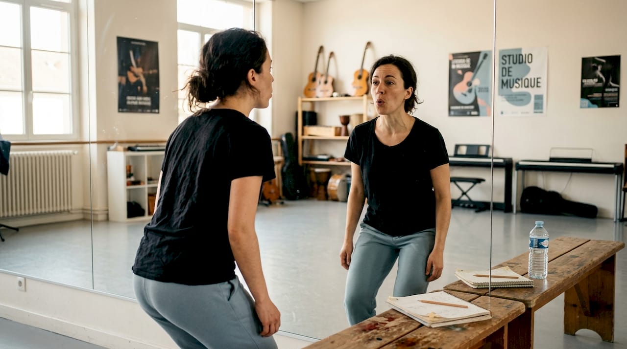 Préparation vocale en studio