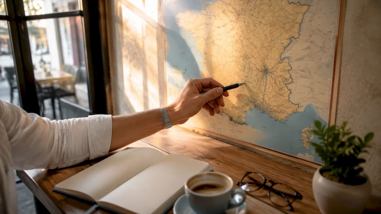 Carte de France mettant en avant Paris dans le domaine du coaching vocal
