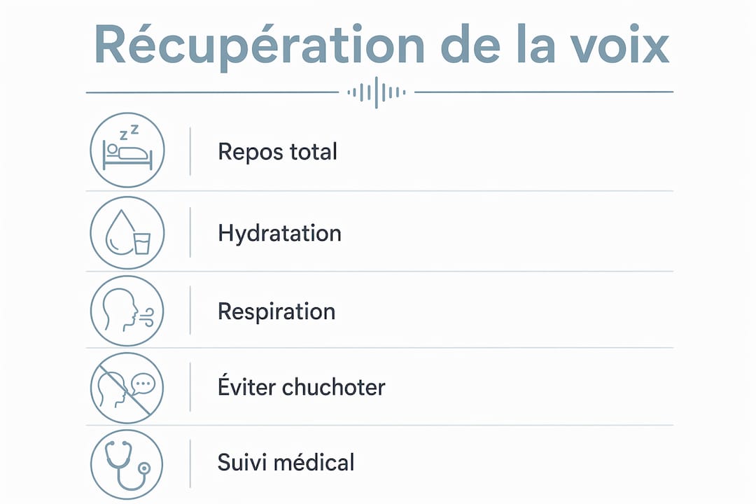 Les étapes essentielles pour retrouver sa voix en un clin d’œil