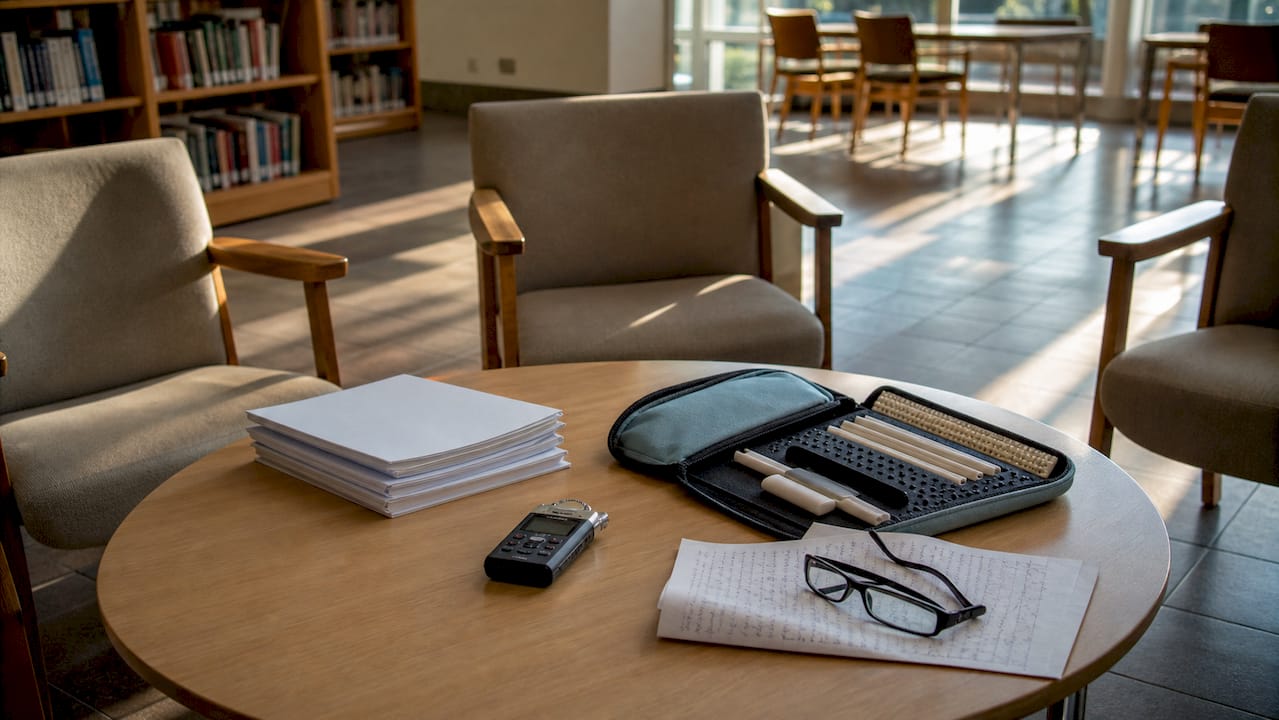 Espace dédié à la formation des accompagnateurs spécialisés en déficience visuelle