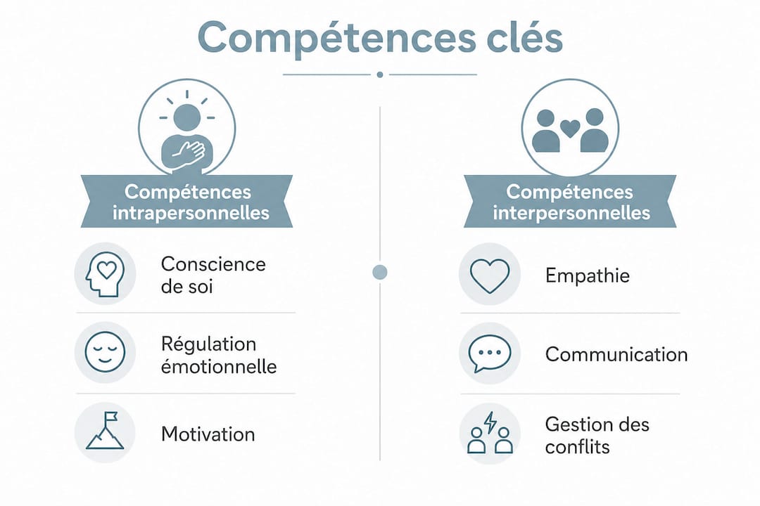 Infographie : développer ses compétences personnelles et relationnelles