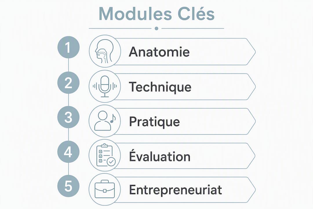 Panorama des modules essentiels pour réussir son coaching vocal