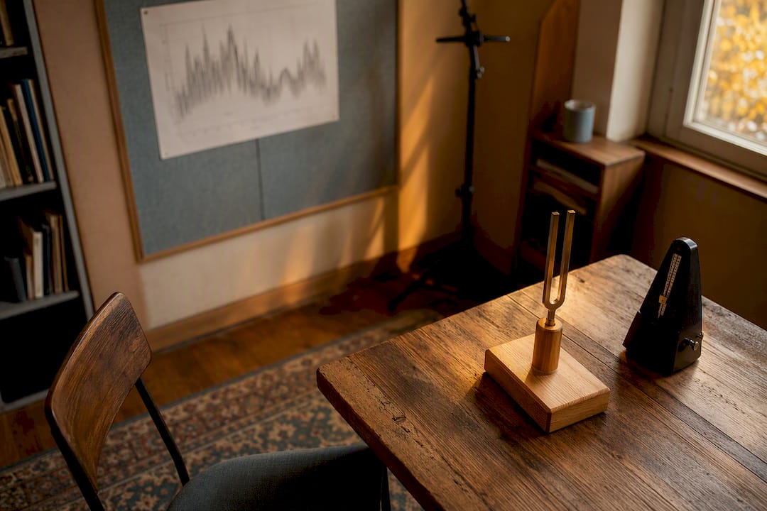 Diapason et métronome, des outils indispensables dans un studio de chant