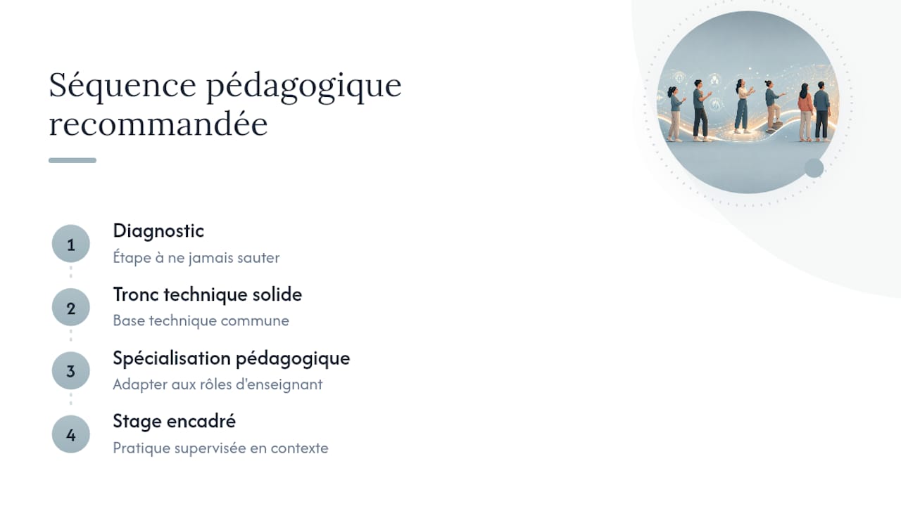 Perspective de l'auteur : pourquoi cette progression fonctionne — overview diagram