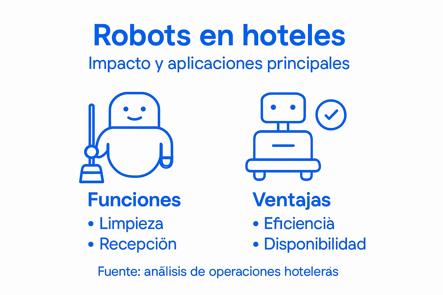 Infografía sobre cómo los robots están transformando la experiencia hotelera