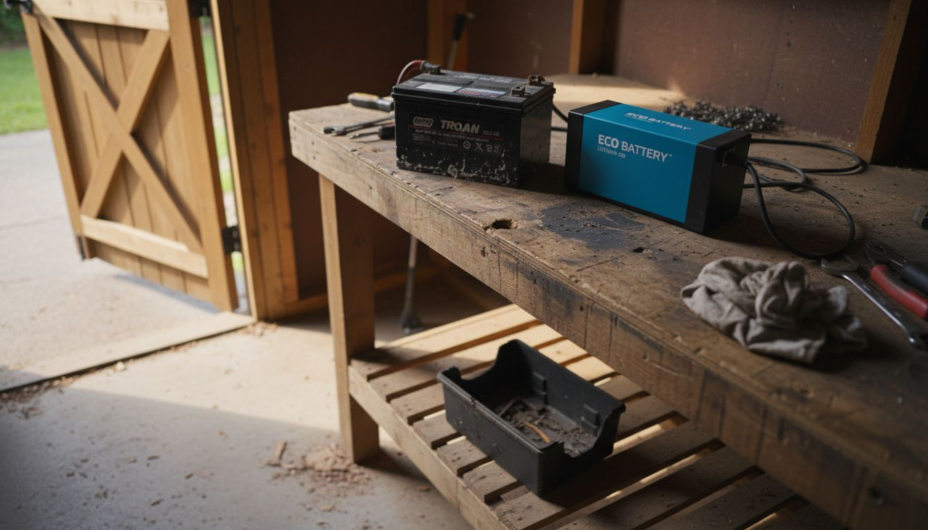 Lead-acid and lithium golf cart batteries compared