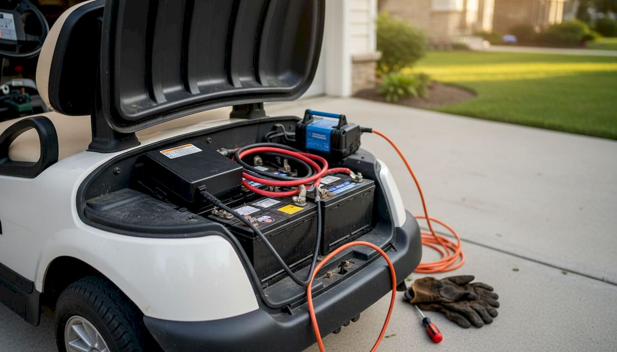 Onboard and offboard golf cart charger comparison