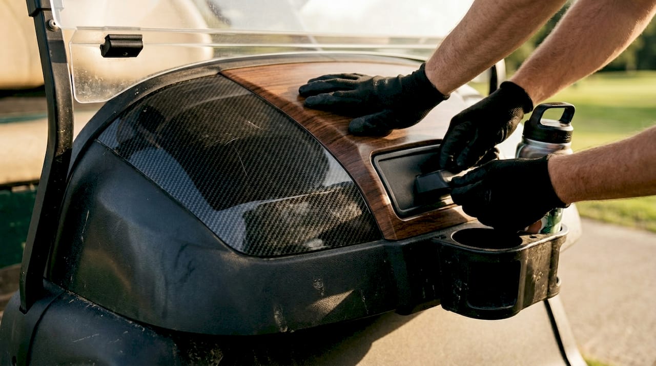 Golf cart dash kit material comparison