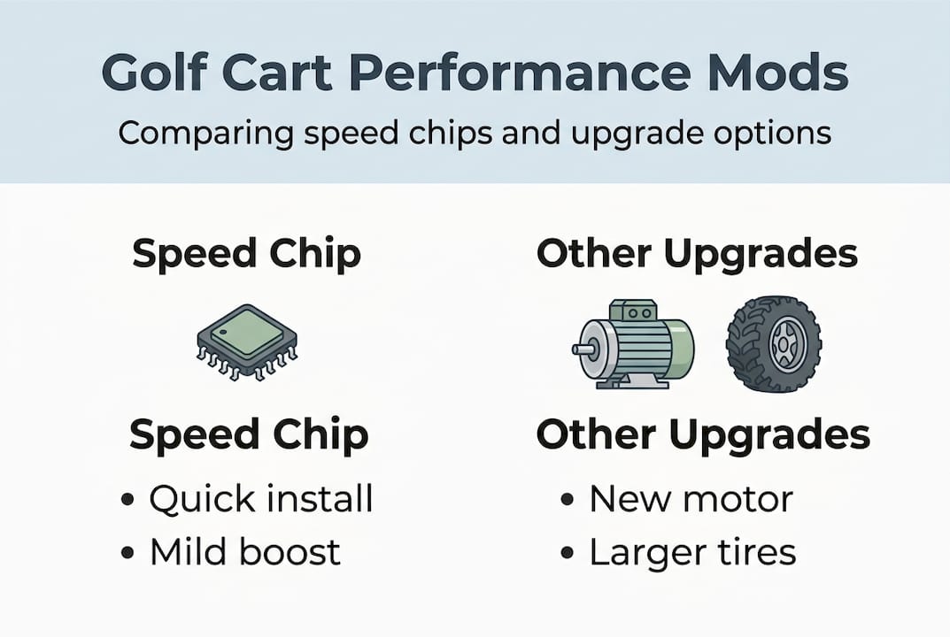 Infographic comparing speed chips and upgrades