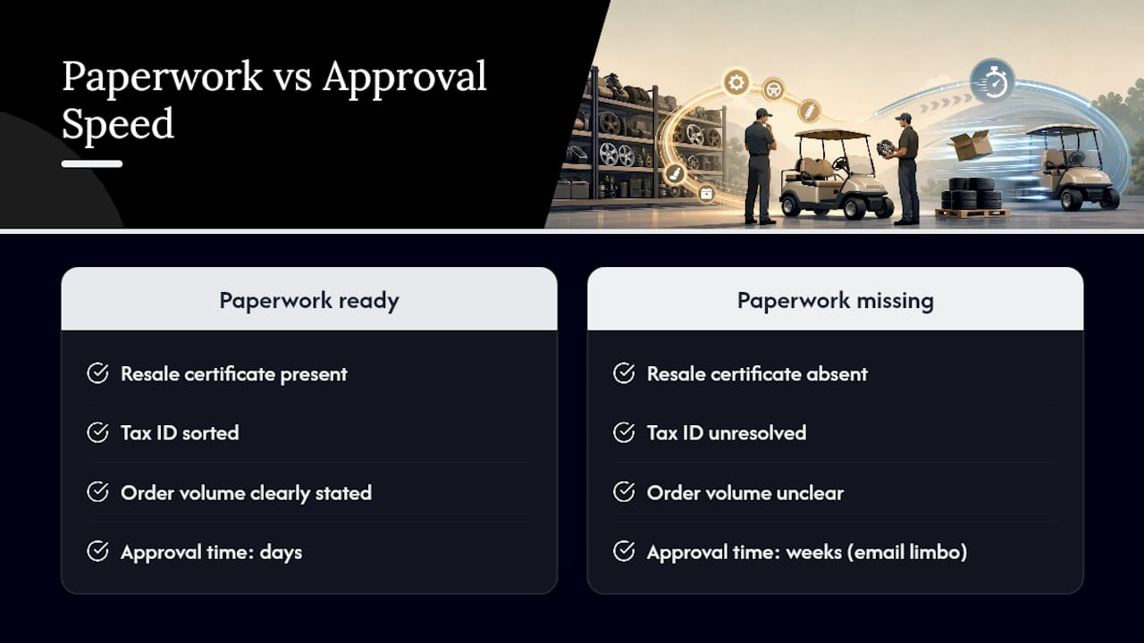 Why the paperwork step decides everything else — overview diagram