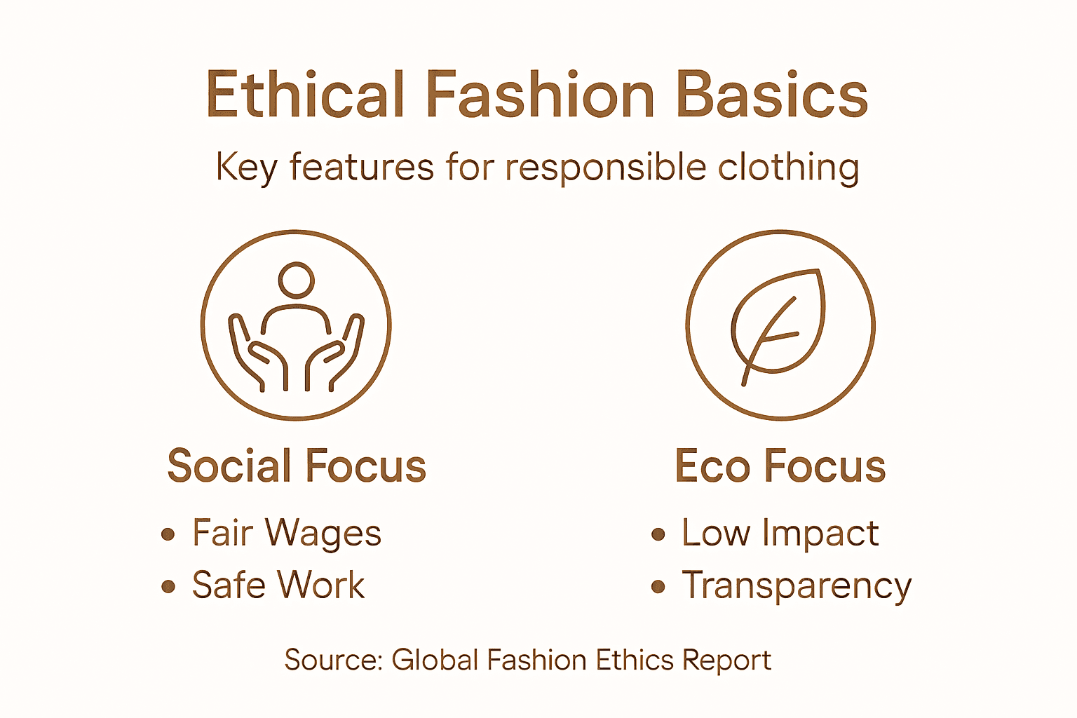 Infographic highlights ethical fashion basics