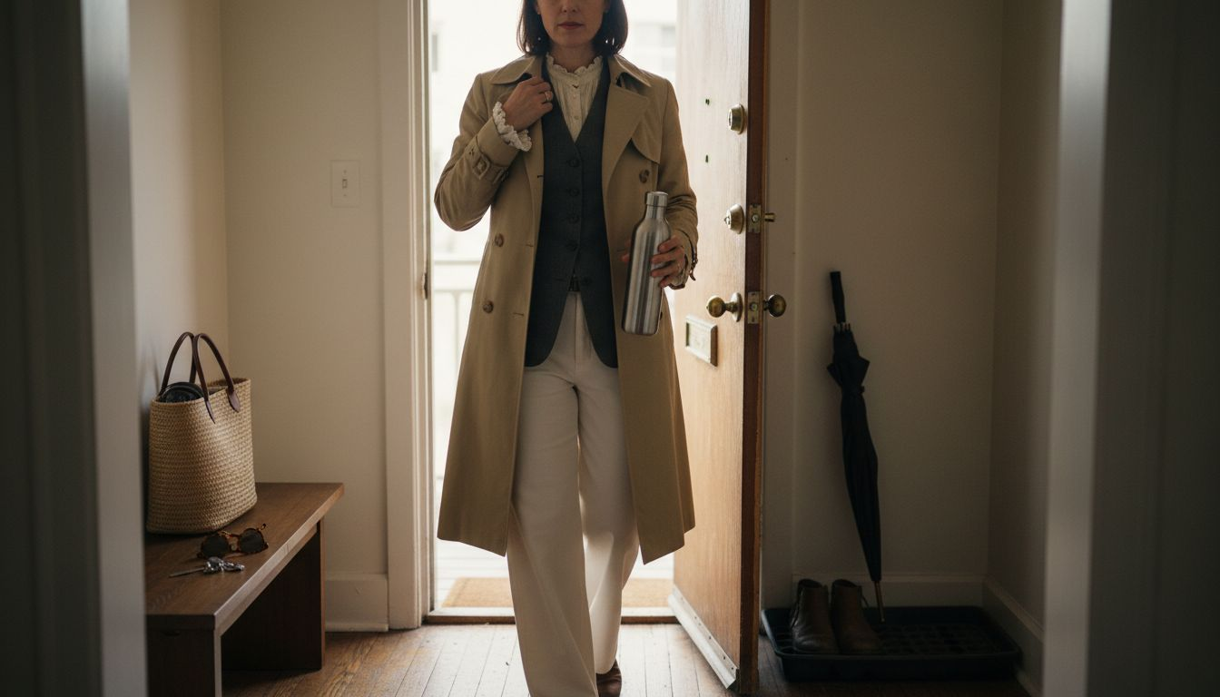 Modern woman layering functional heritage coat