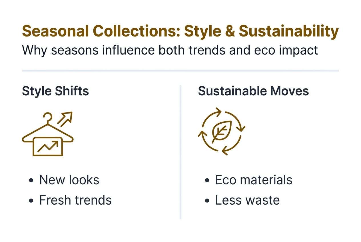 Infographic on style shifts and sustainable moves