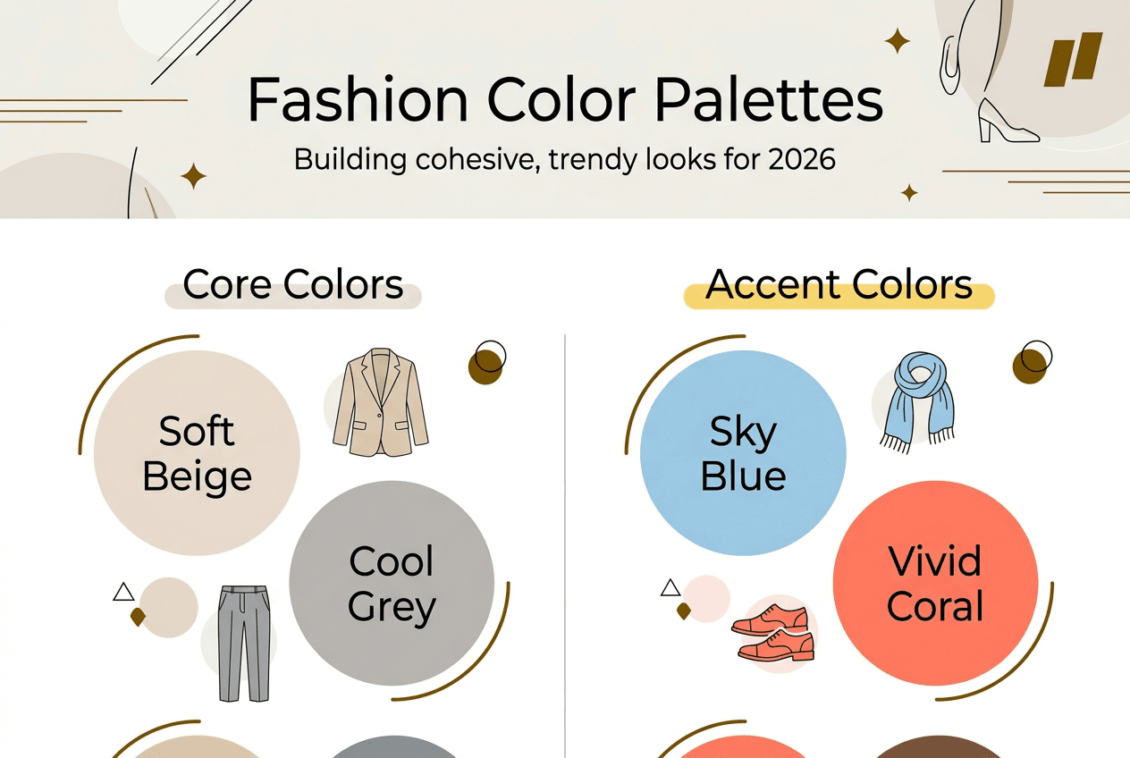 Infographic of color palettes and basics