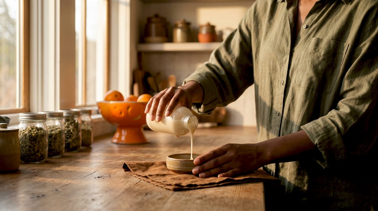 Hands holding cruelty-free skincare bottle