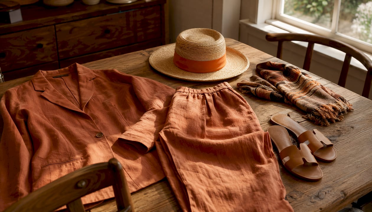 Flat lay of Canadian resort wear trends 2026