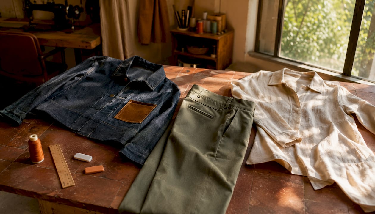 Various women's pocket types on garments