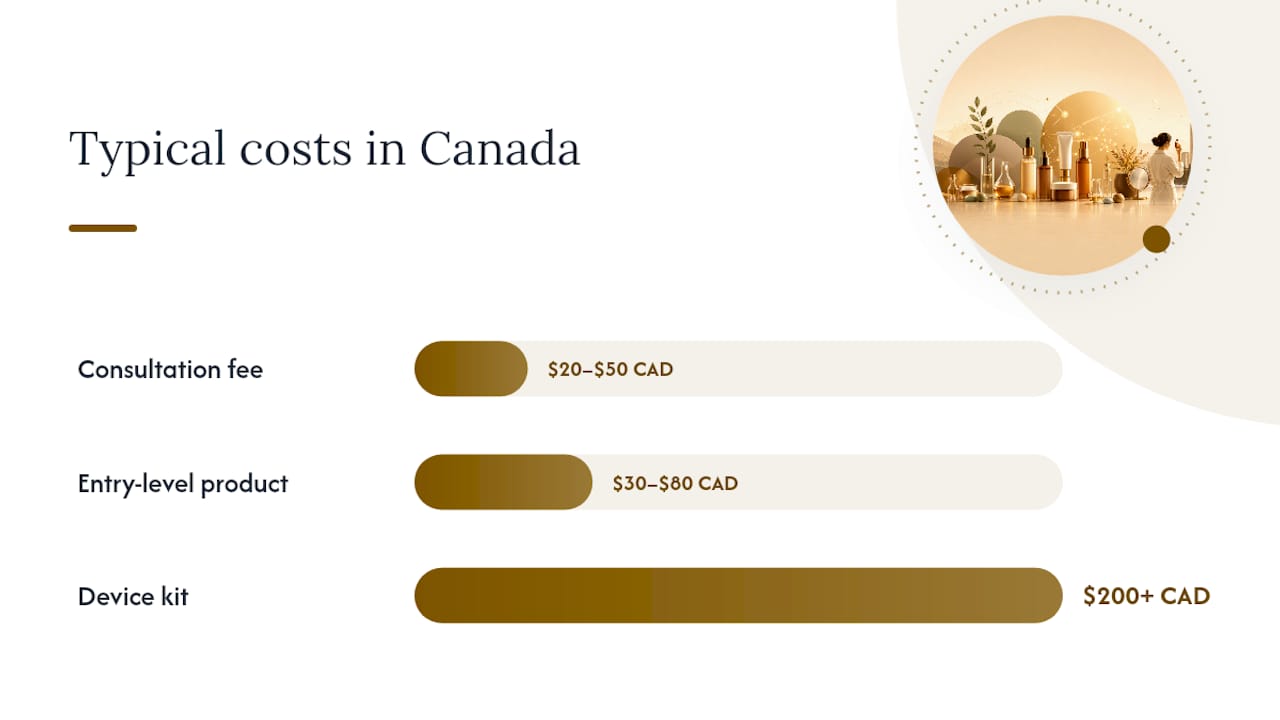 How Canadians can access personalised beauty services — overview diagram