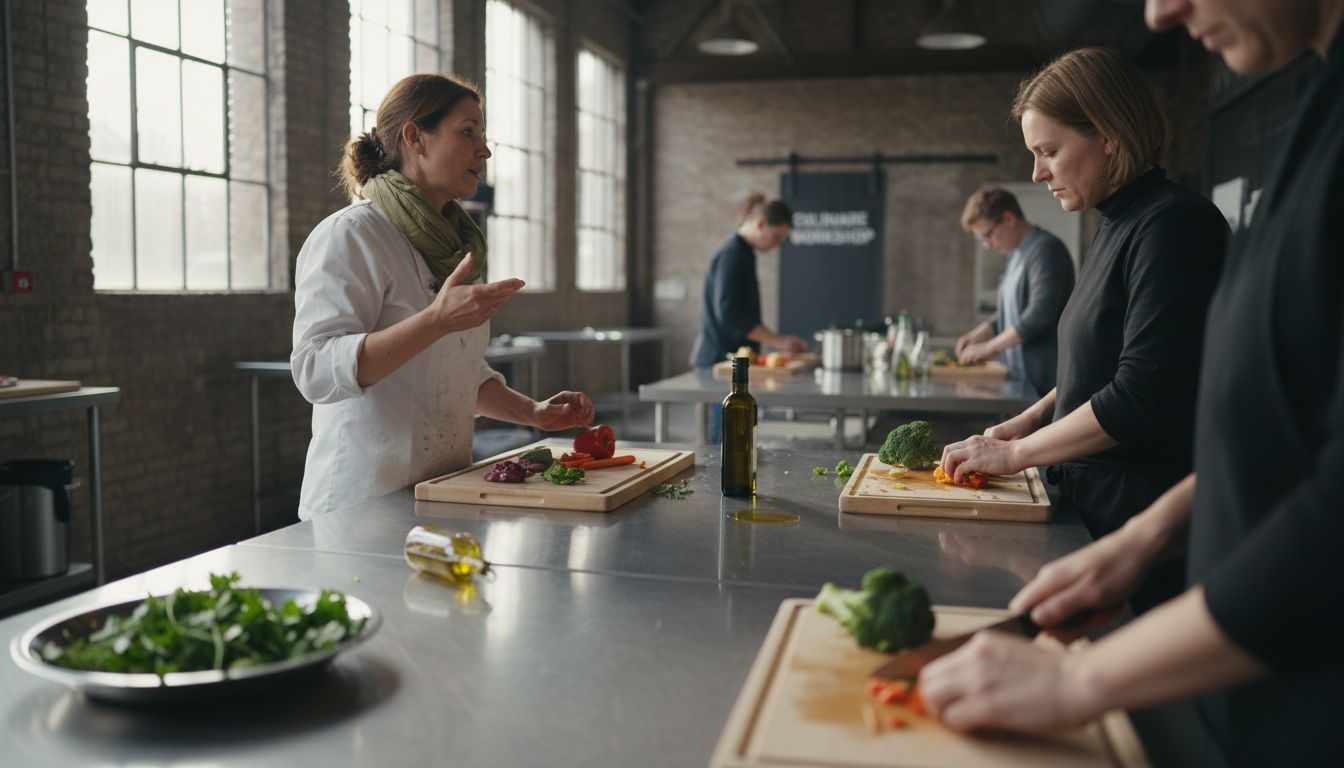 Tijdens de kookworkshop gaan de gasten samen met de chef aan de slag om heerlijke gerechten te bereiden.