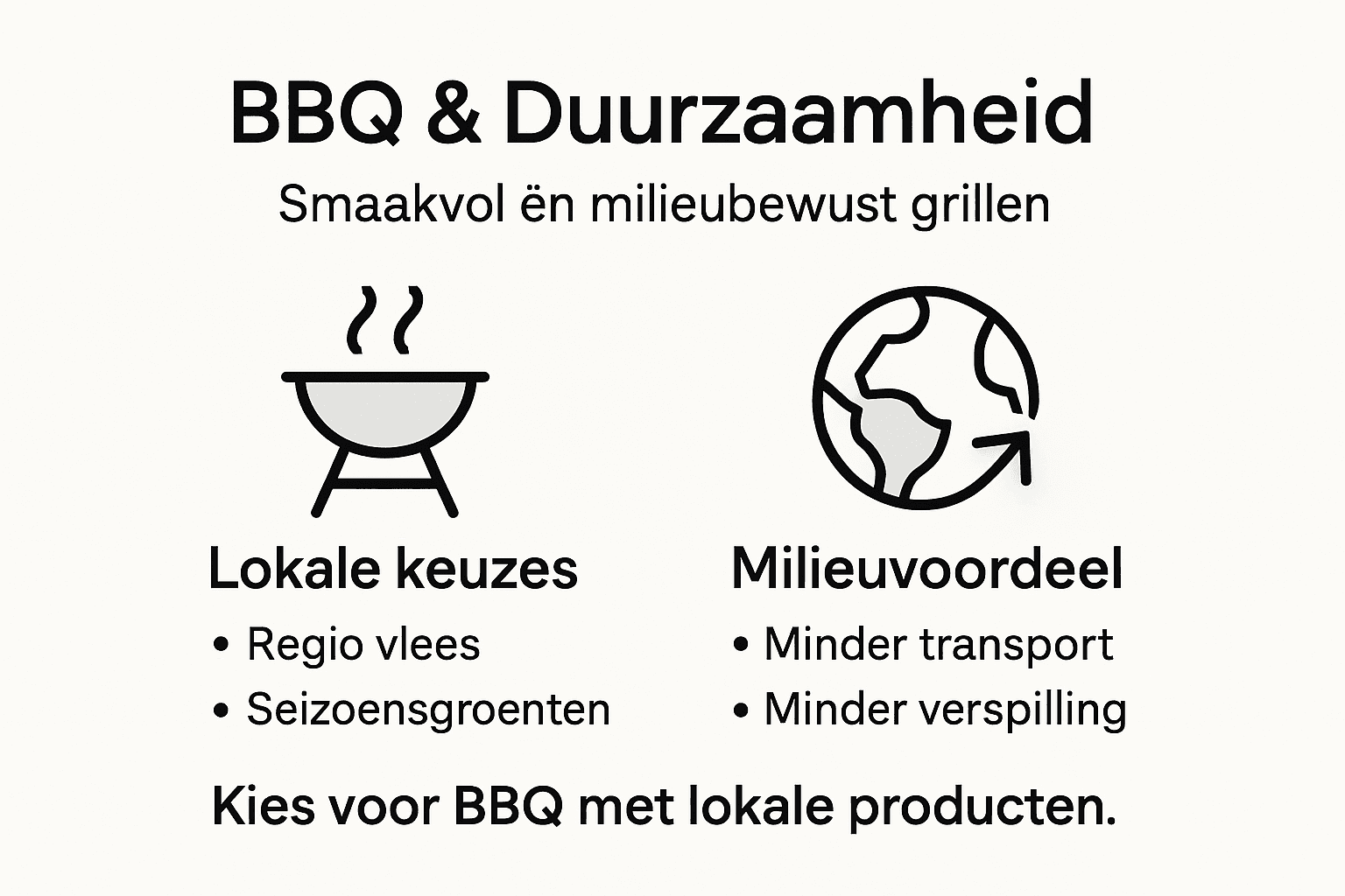 Infographic: Bewuste BBQ-keuzes en de voordelen ervan