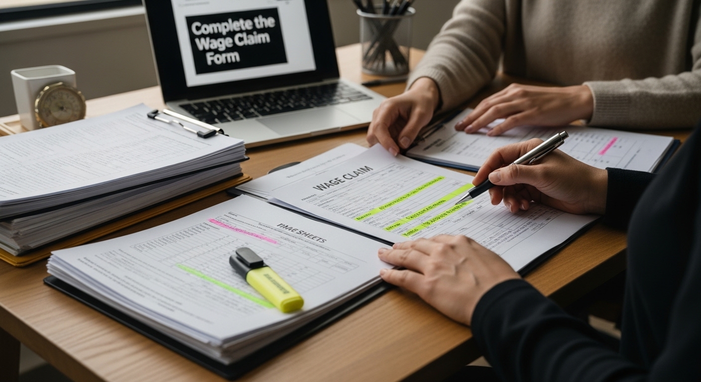 documentos de reclamación salarial