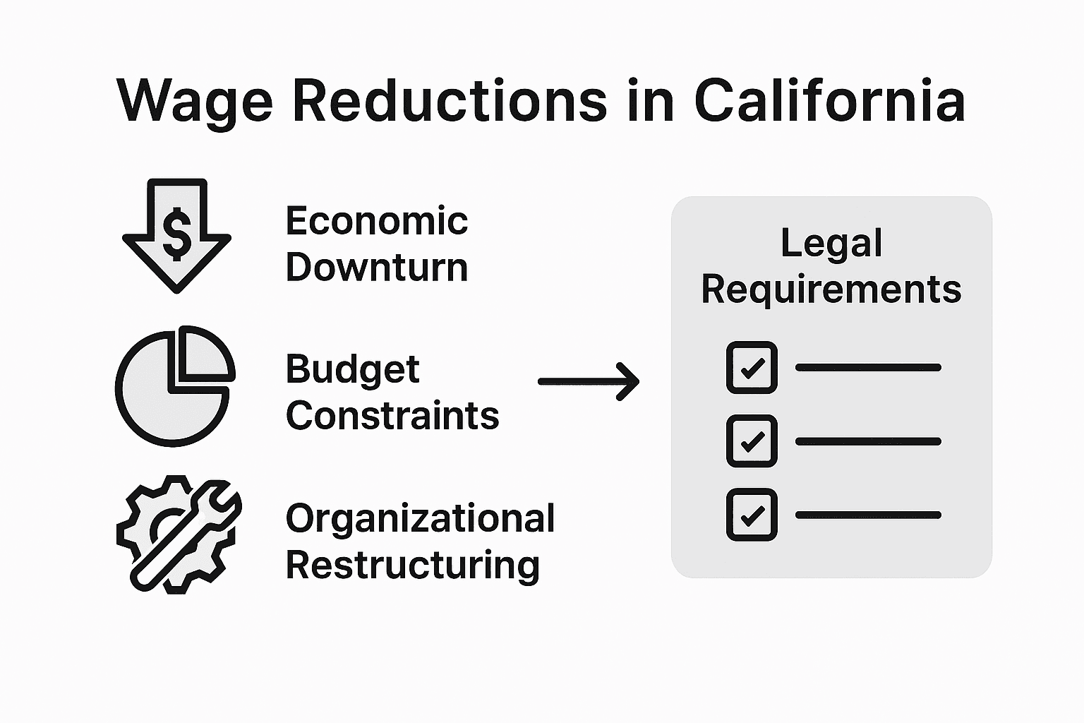 Infografía: razones para las reducciones salariales legales