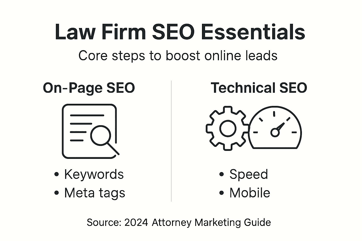 Infographic on SEO for law firm websites