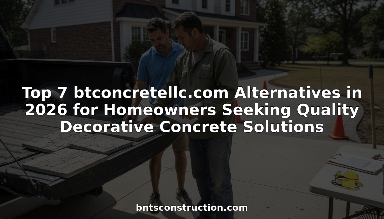 Homeowner and contractor reviewing decorative concrete samples