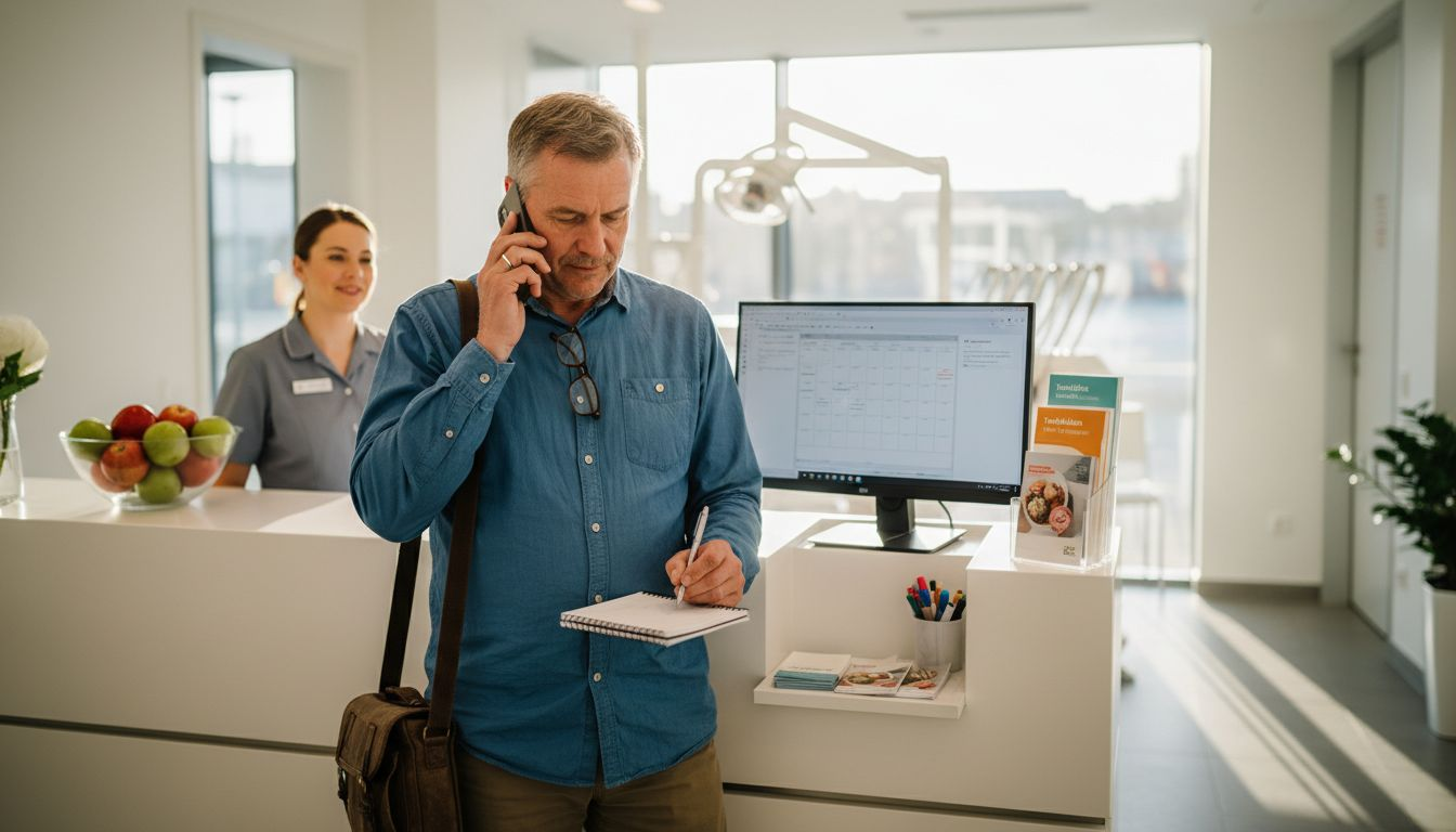 Man undersöker hur lätt det är för patienter att få kontakt med kliniken via receptionen.