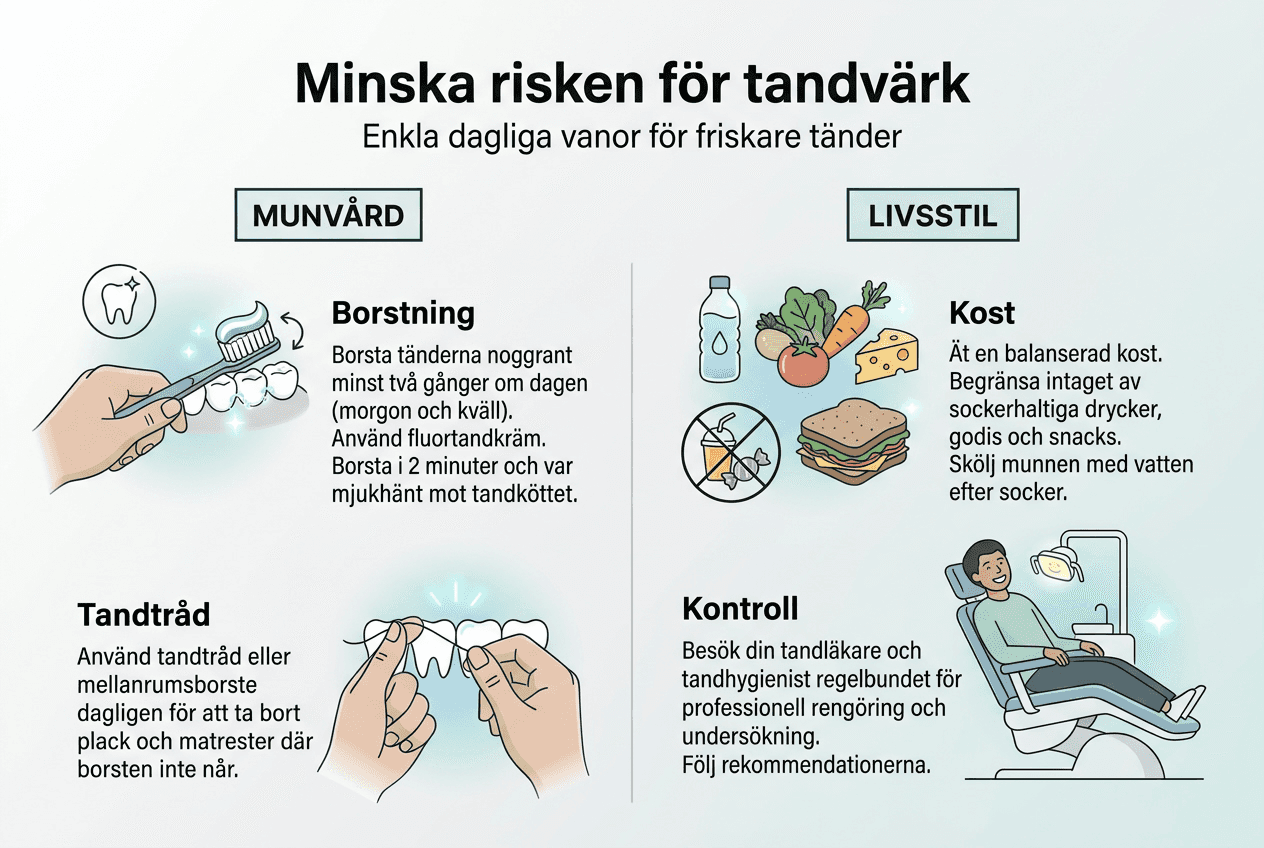 Steg-för-steg-guide: Så förebygger du tandvärk
