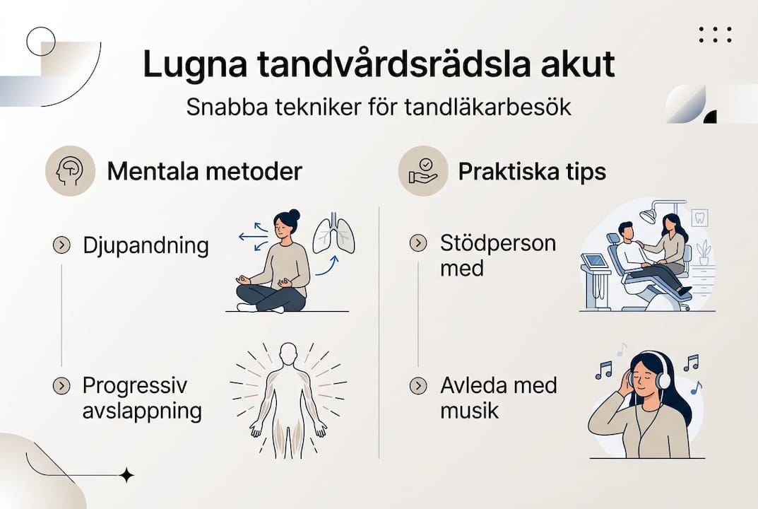 Så hanterar du tandvårdsrädsla – snabbguide med effektiva knep