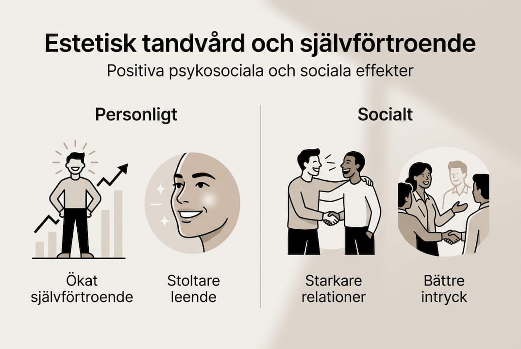 Visuell presentation: Så påverkar estetisk tandvård ditt leende och välmående