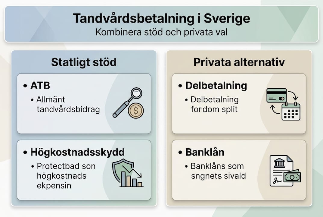 Översikt över våra support- och betalningsmöjligheter